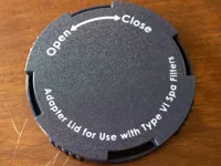 Adapter Lid - PETG Recommended