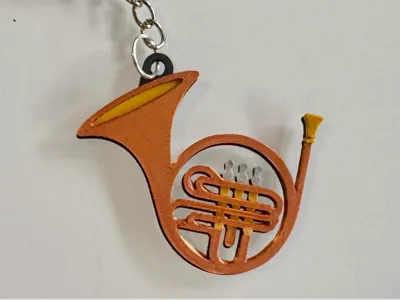 Horn keychain
