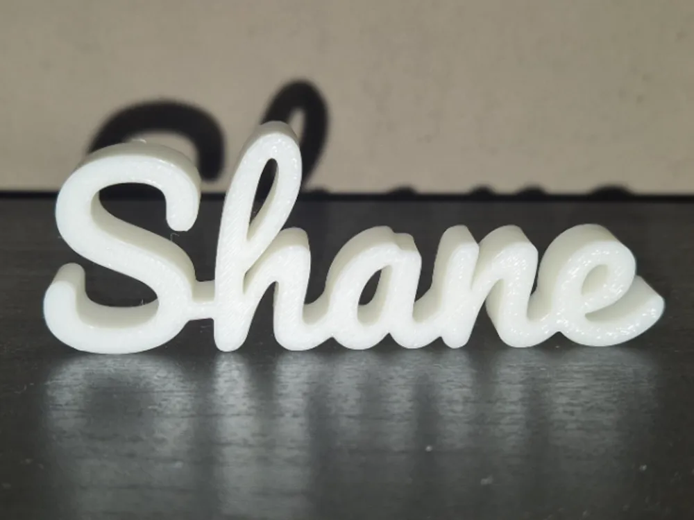 Shane Hand Lettering Shane Name Sign Display Decor - Free 3D Print Model - MakerWorld