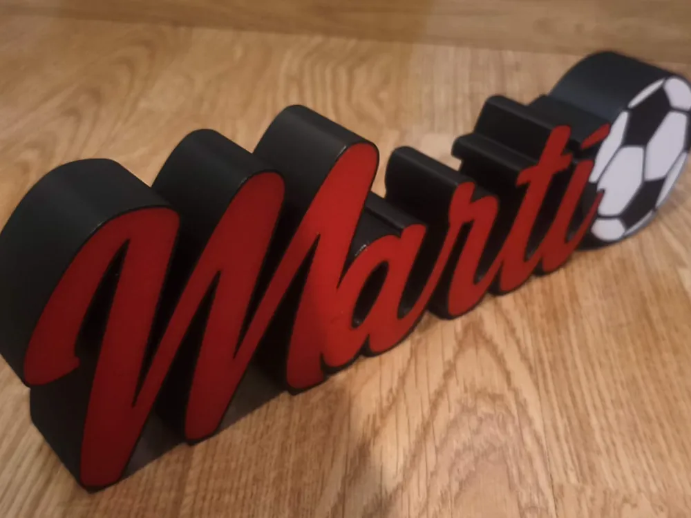 Marti Sign MARTÍ Nameplate by Mikyezp MakerWorld: Download Free 3D Models