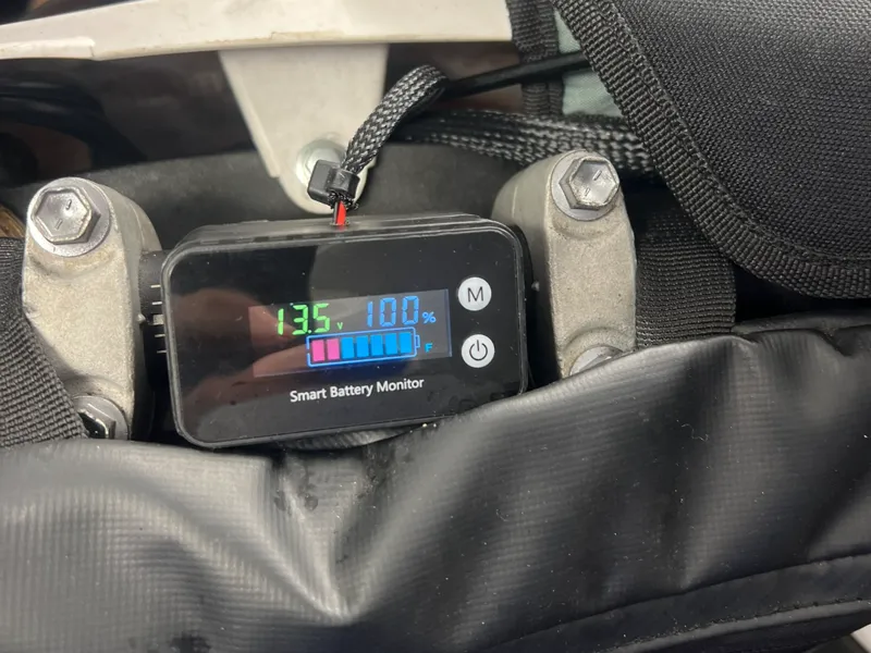 Dirt Bike Handlebar Battery Monitor