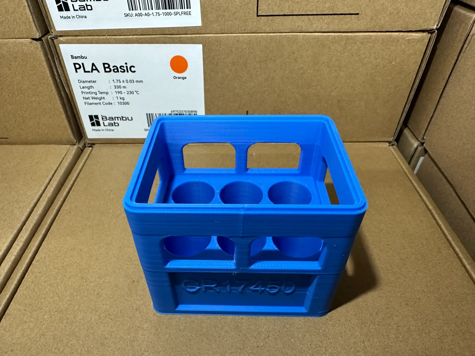 Miniatura 14 do modelo 3D 可堆叠啤酒箱 电池收纳箱 （51款常用电池，可定制各类电池尺寸）