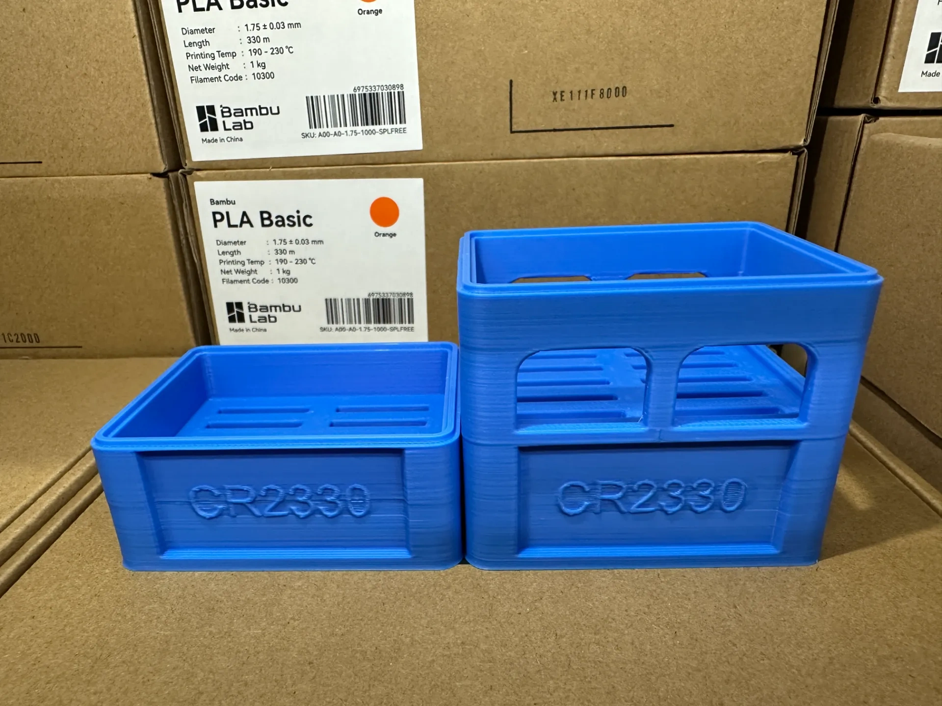 Miniatura 25 do modelo 3D 可堆叠啤酒箱 电池收纳箱 （51款常用电池，可定制各类电池尺寸）