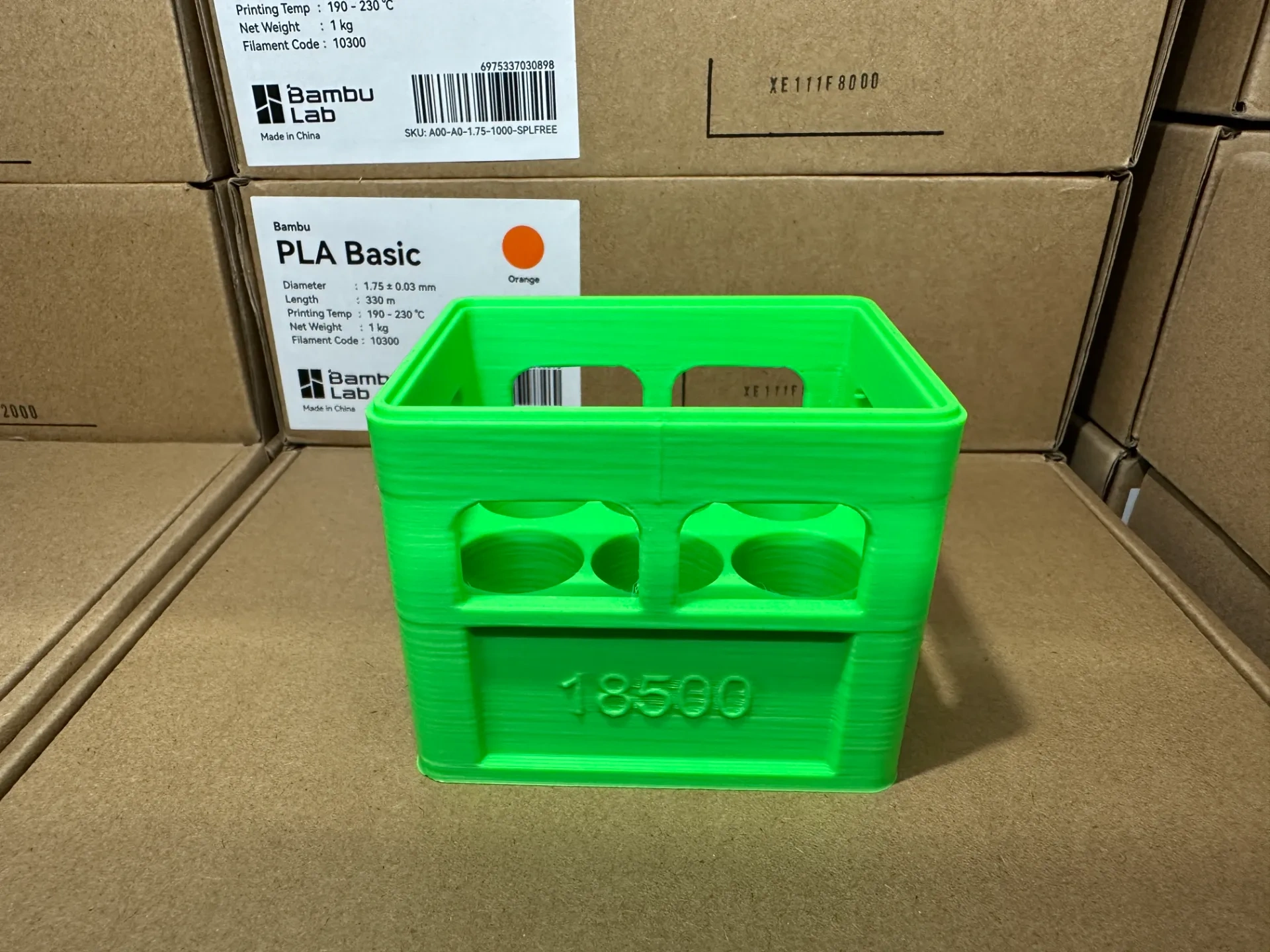 Miniatura 41 do modelo 3D 可堆叠啤酒箱 电池收纳箱 （51款常用电池，可定制各类电池尺寸）