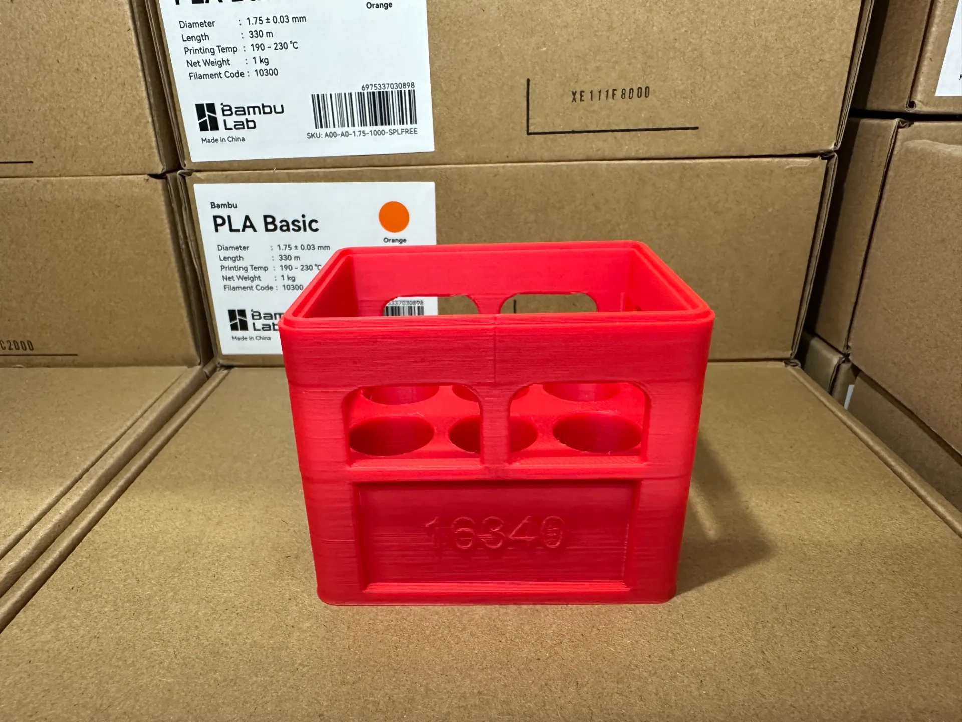 Miniatura 43 do modelo 3D 可堆叠啤酒箱 电池收纳箱 （51款常用电池，可定制各类电池尺寸）