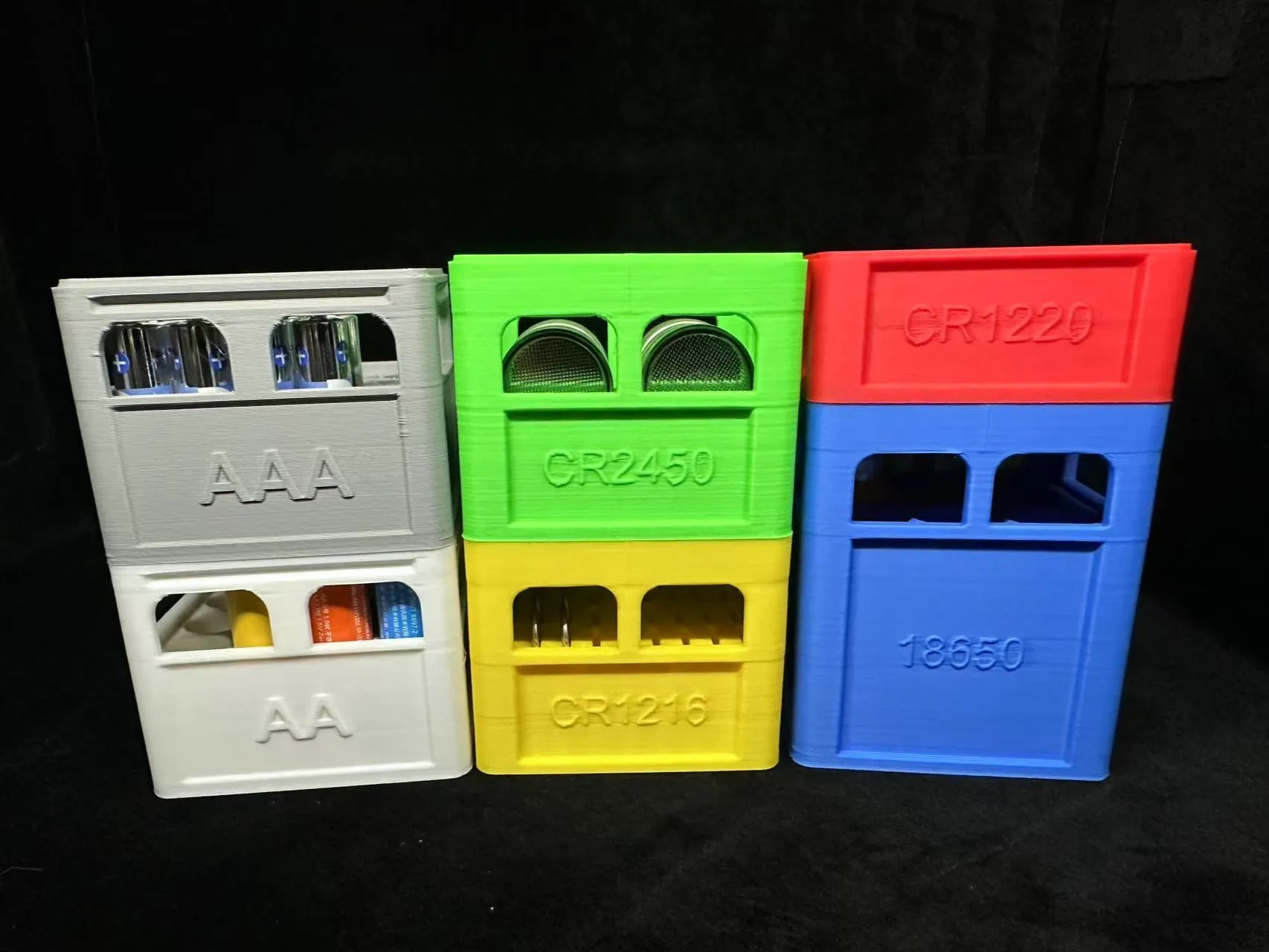 Stackable Beer Crate Battery Storage Box (51 common battery types ...