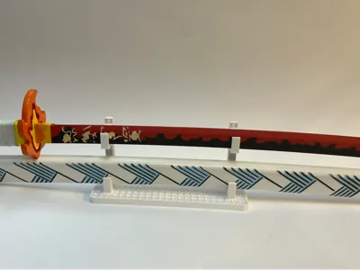 Unsheathed Katana Shelf Holder