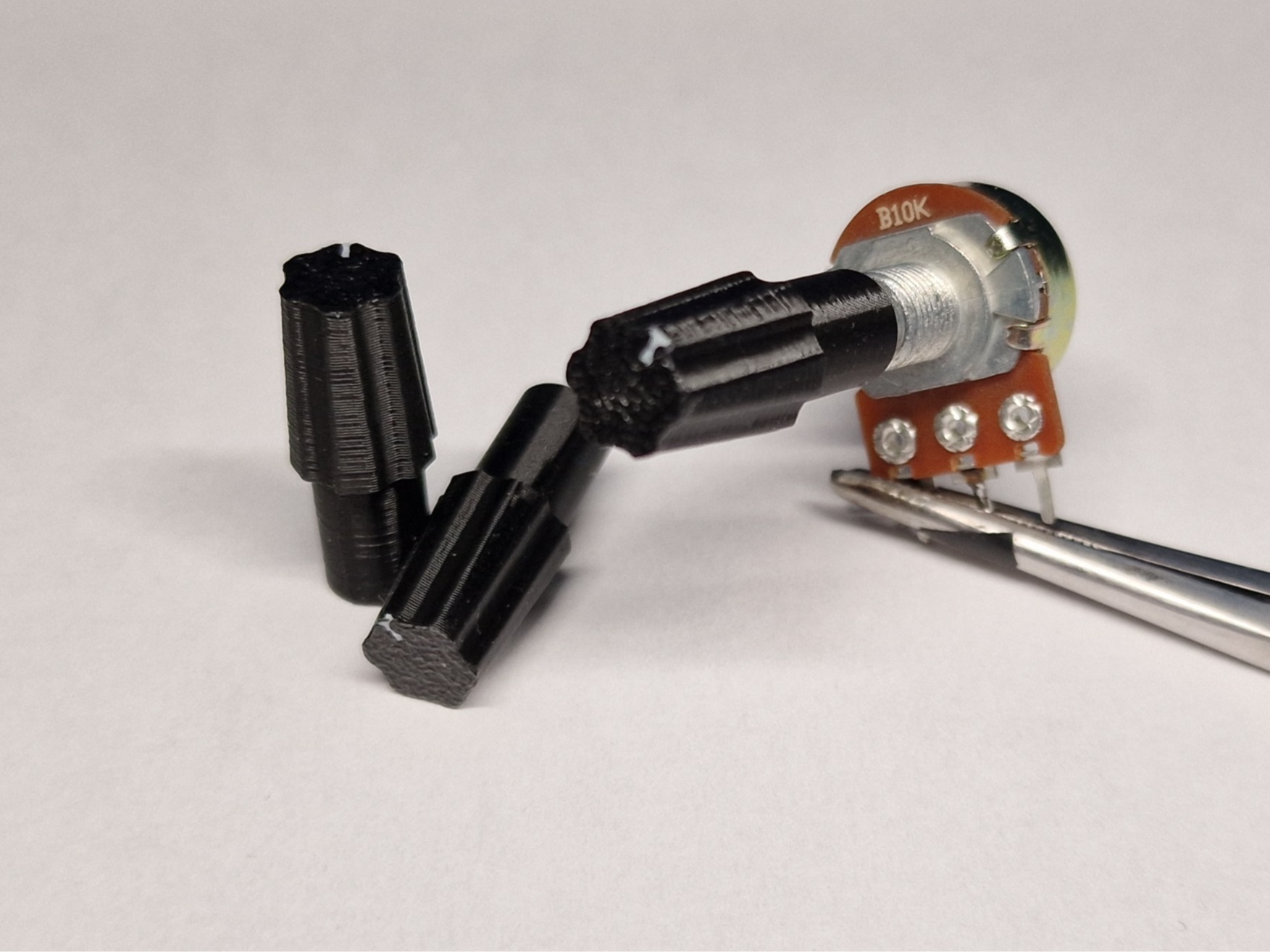 Tall 25mm Fluted Potentiometer Knob