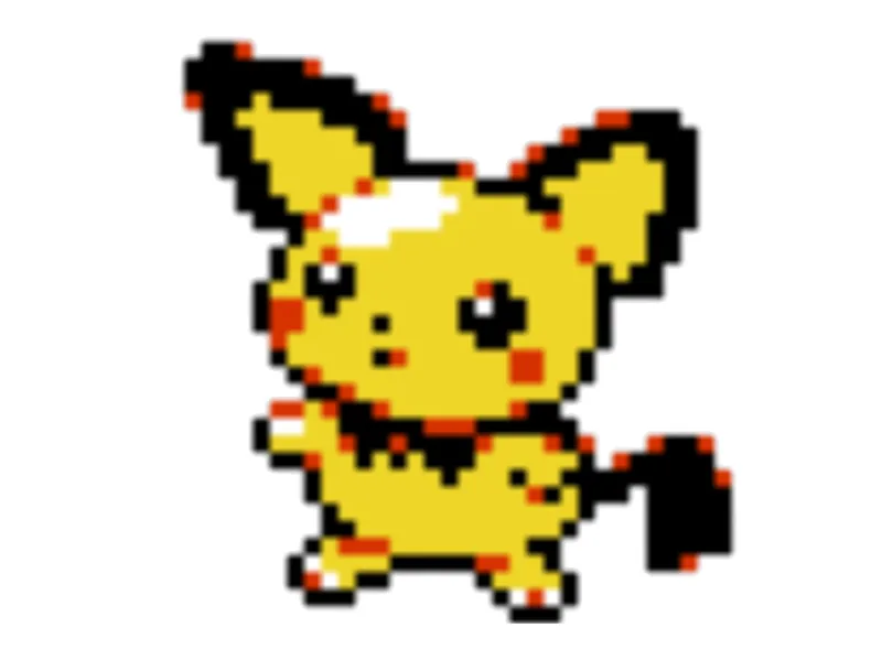 Pixel Puzzle Pichu + Shiny