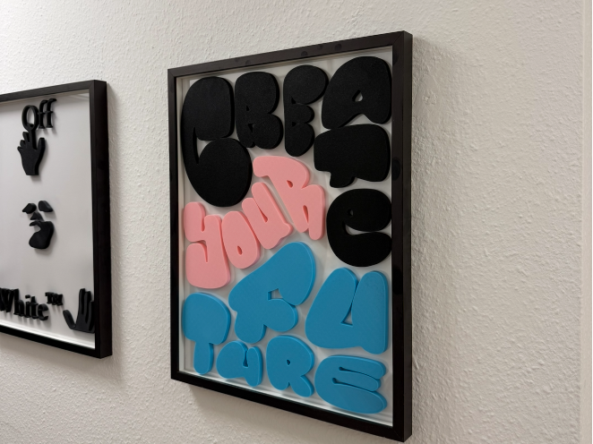 Create your Future Moderne Kunst für Bilderrahmen 