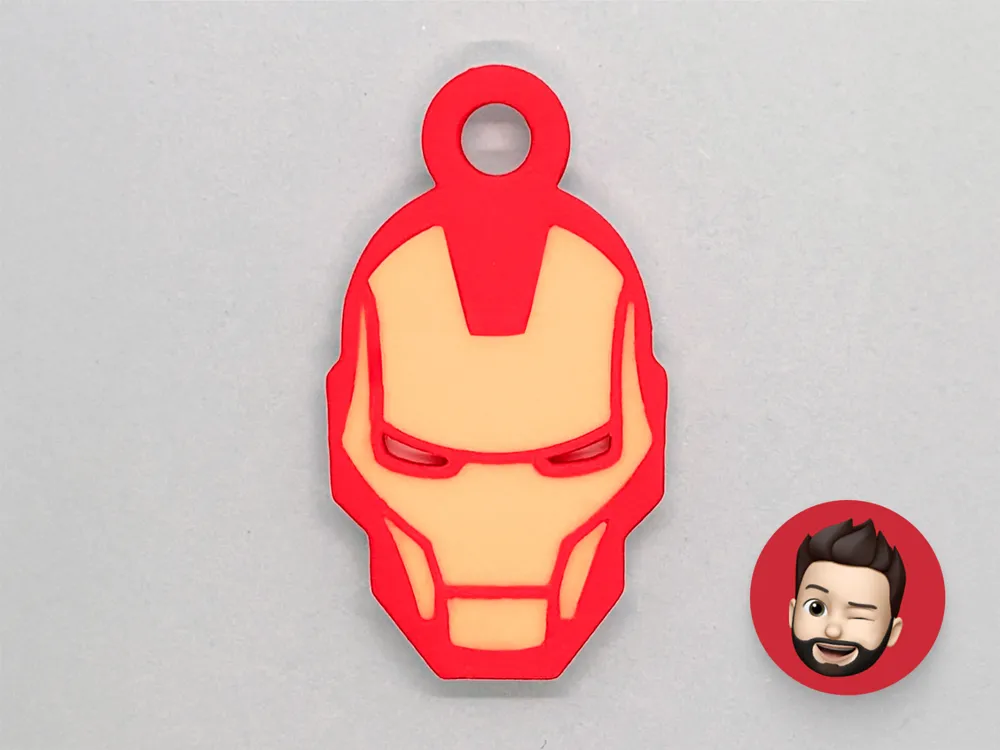 Superheroes Ironman keychain by nicodeimos - MakerWorld