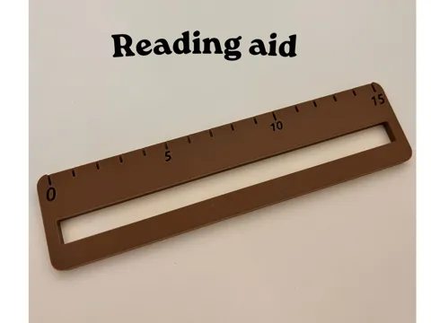 Modelo para impresión 3D: reading aid (ruler: cm/inch) — referencia de MakerWorld