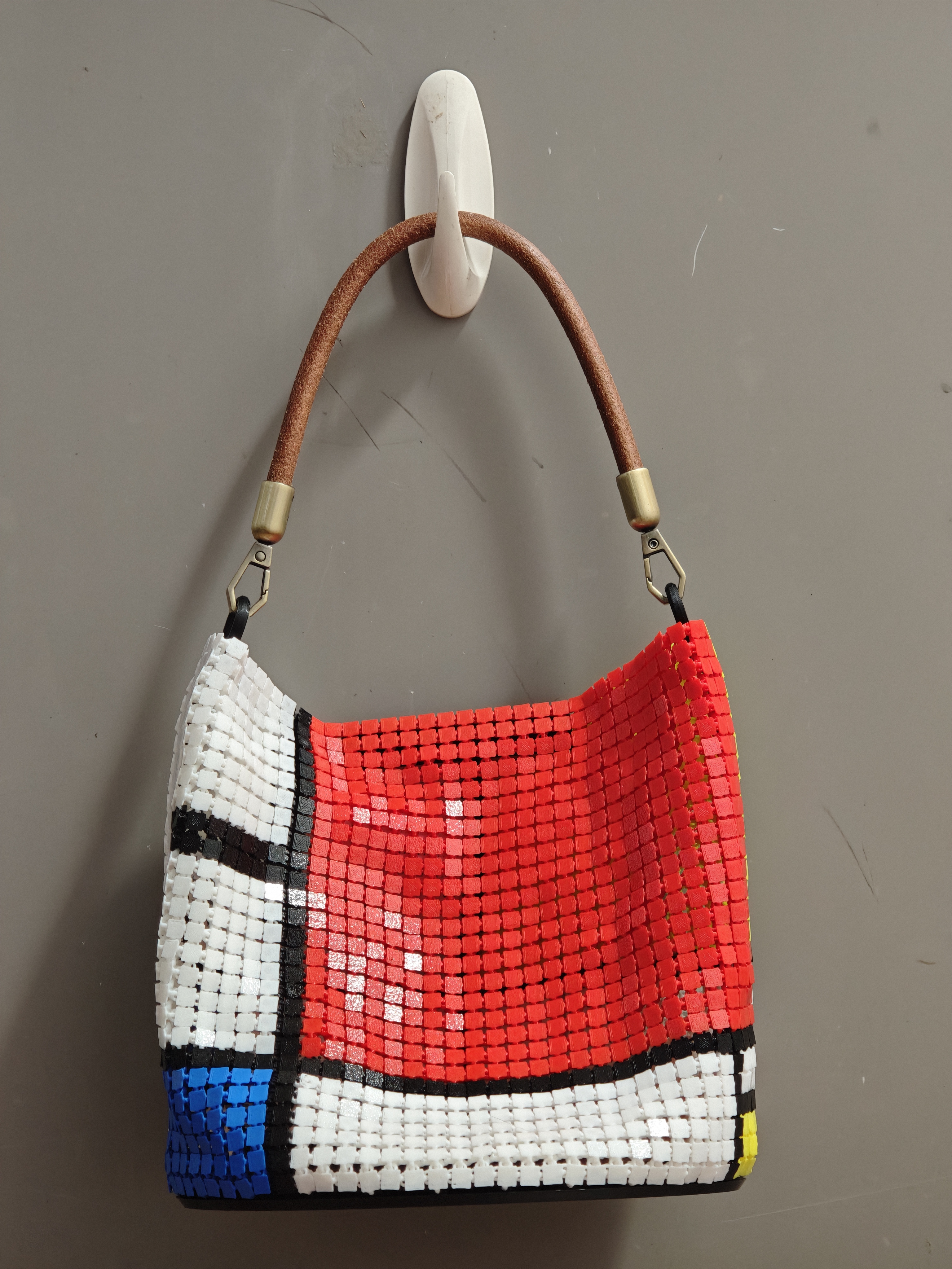 Miniatura 5 do modelo 3D Flex Fabric Tote 锁子甲手提包
