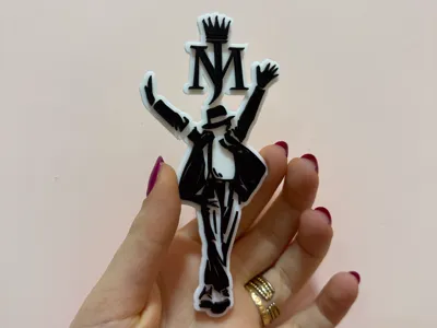 michael jackson logo 3d