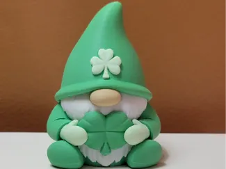 St. Patrick's Day-Shamrock Gnome