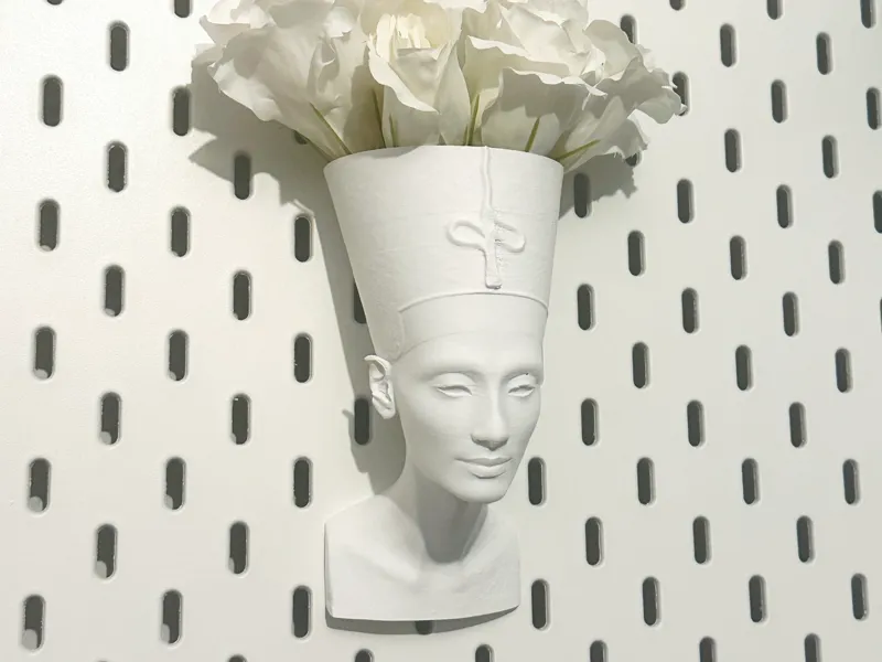 Nefertiti Bust Vase for IKEA SKÅDIS Pegboard