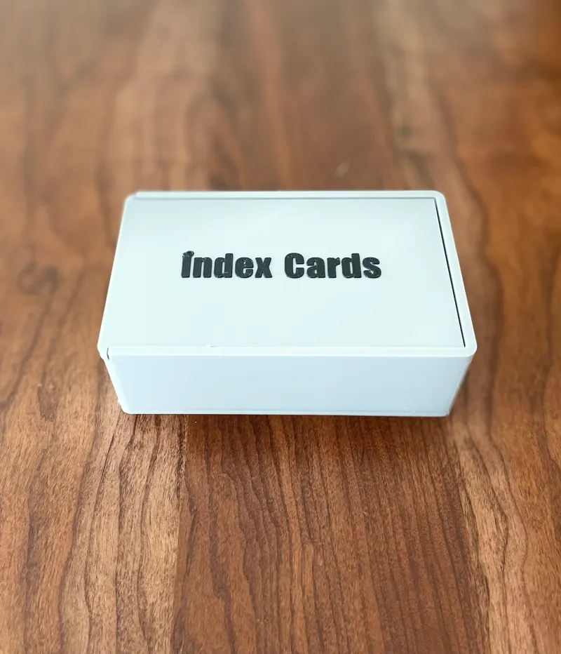 Index Card Holder