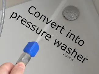 Shower head pressure head with big opening