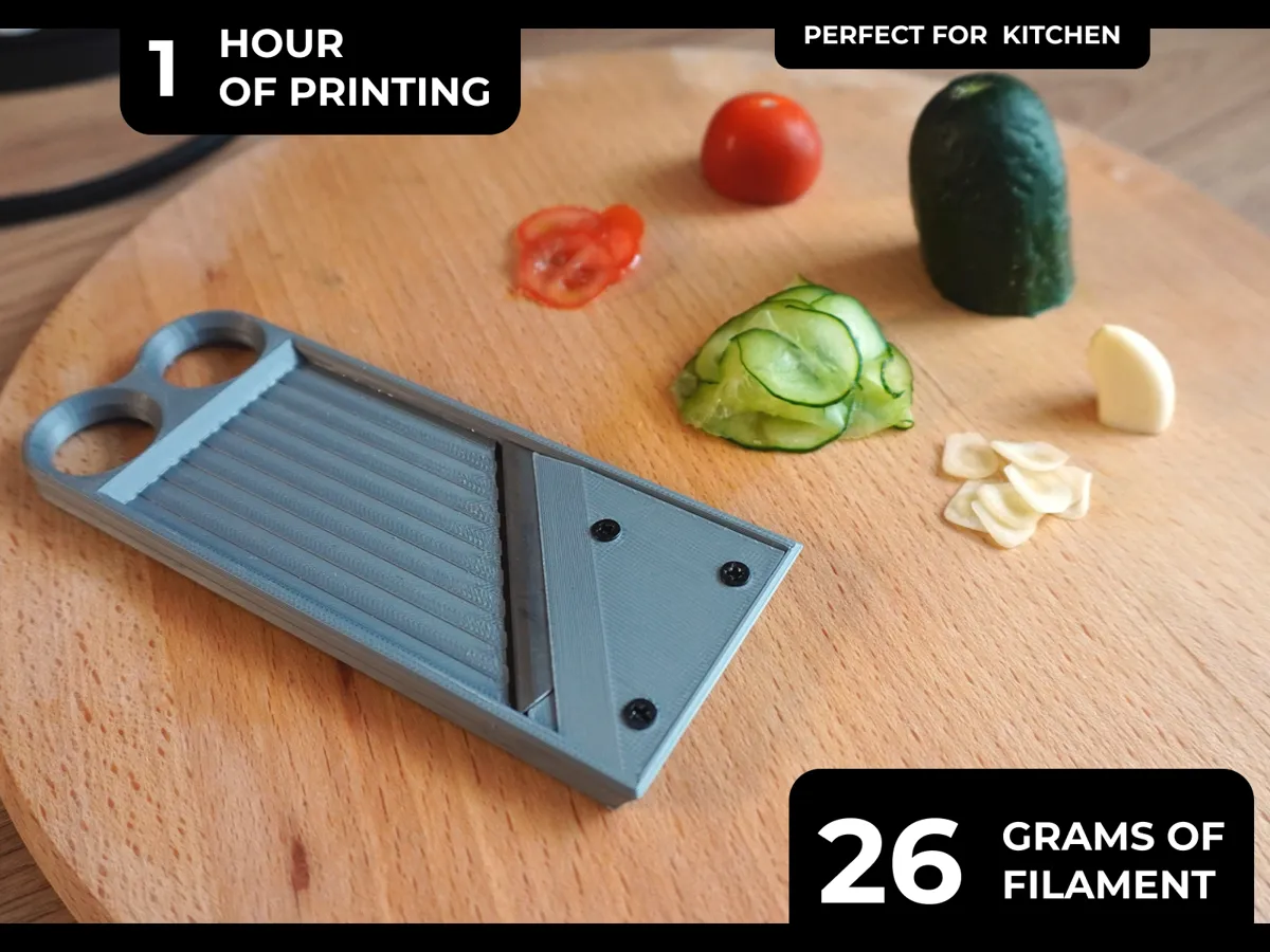 Mandoline Vegetable Slicer - Free 3D Print Model - MakerWorld
