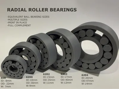 Radial Roller Bearings (608 + 62XX Series)