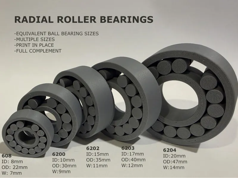 Radial Roller Bearings (608 + 62XX Series)