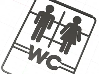 wc door sign