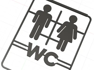 wc door sign