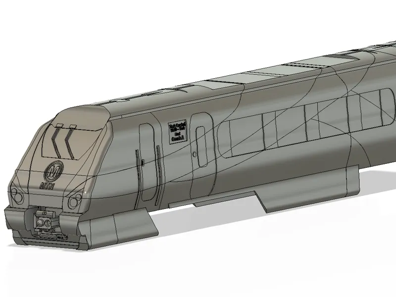 00 HO model class 222 shell