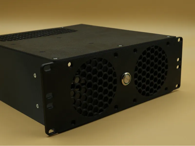 2U 10" Rack Servergehäuse Mini-ITX FlexATX PSU