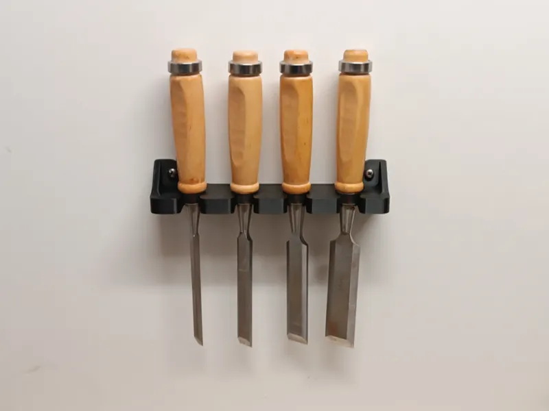 Support Mural Ergonomique pour Ciseaux à Bois