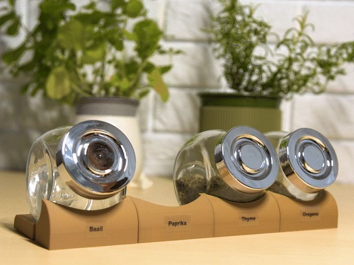 Customizable IKEA RAJTAN Spice Jar Storage System