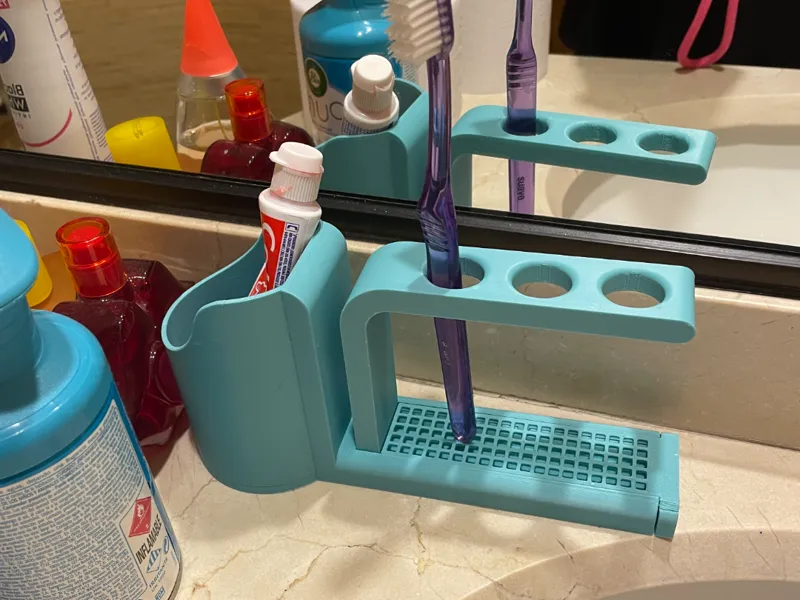 Portacepillos y portapasta de dientes