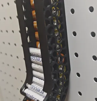 AA+AAA Battery dispenser for pegboard