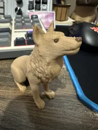 Statuette de loup assis — photo 3