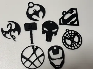 Pocket Heroes – 3D Printable Superhero Keychains