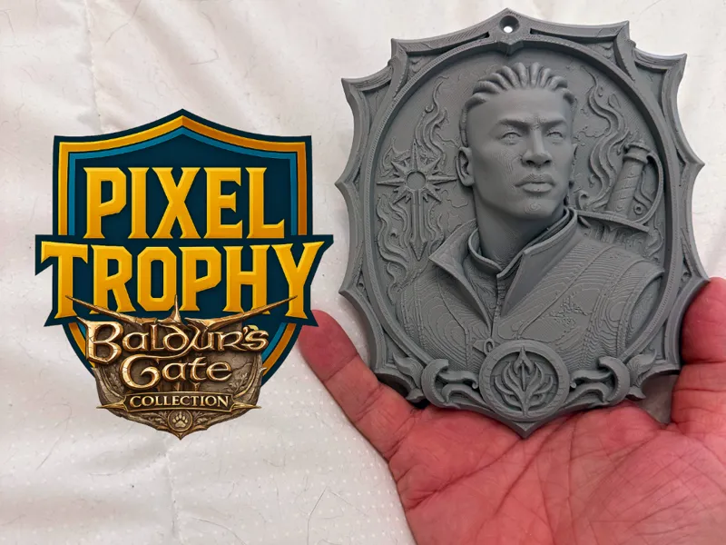 Pixel Trophy - Wyll (Baldur's Gate 3)