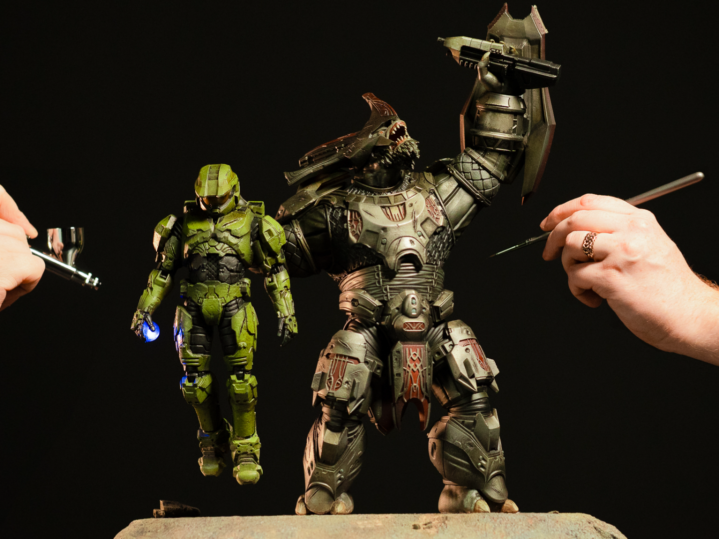 Halo マスターチーフ ブルートチーフテン フィギュア セット 海外限定 3Dプリント ヘイロー・ビリーブ・ブルート・チーフテン - 無料3Dモデル