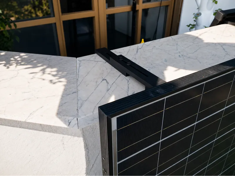 PV-Modul Halter für Mauer-Brüstung (robust)