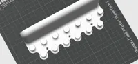 Necklace holder with small table (with holes for screws)