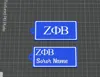 Zeta Phi Beta Rectangular Keychain