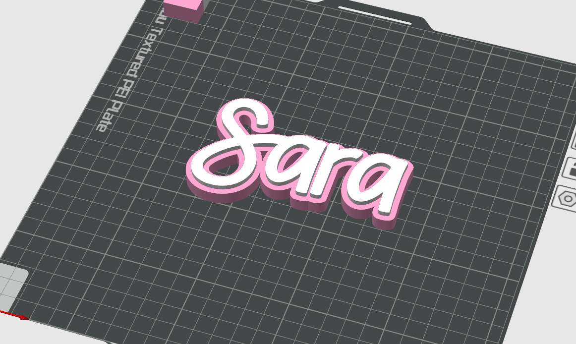 Miniatura 3 do modelo 3D Custom 2-Layer Name Sign