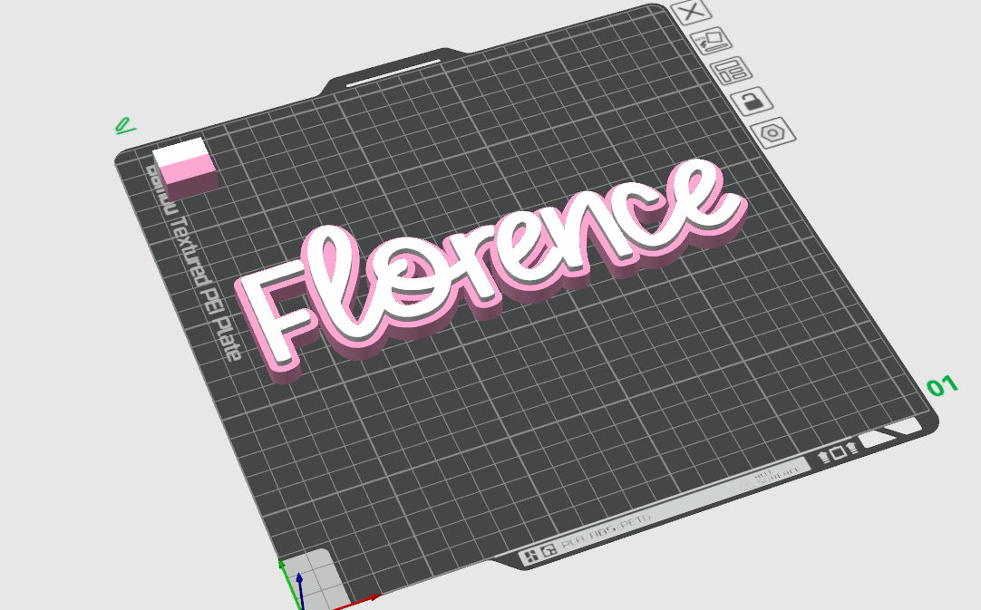 Miniatura 4 do modelo 3D Custom 2-Layer Name Sign