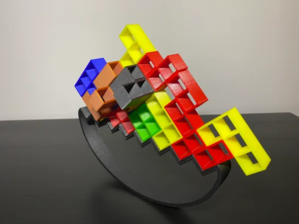 Jeu d'équilibre Tetris, pack complet de pièces