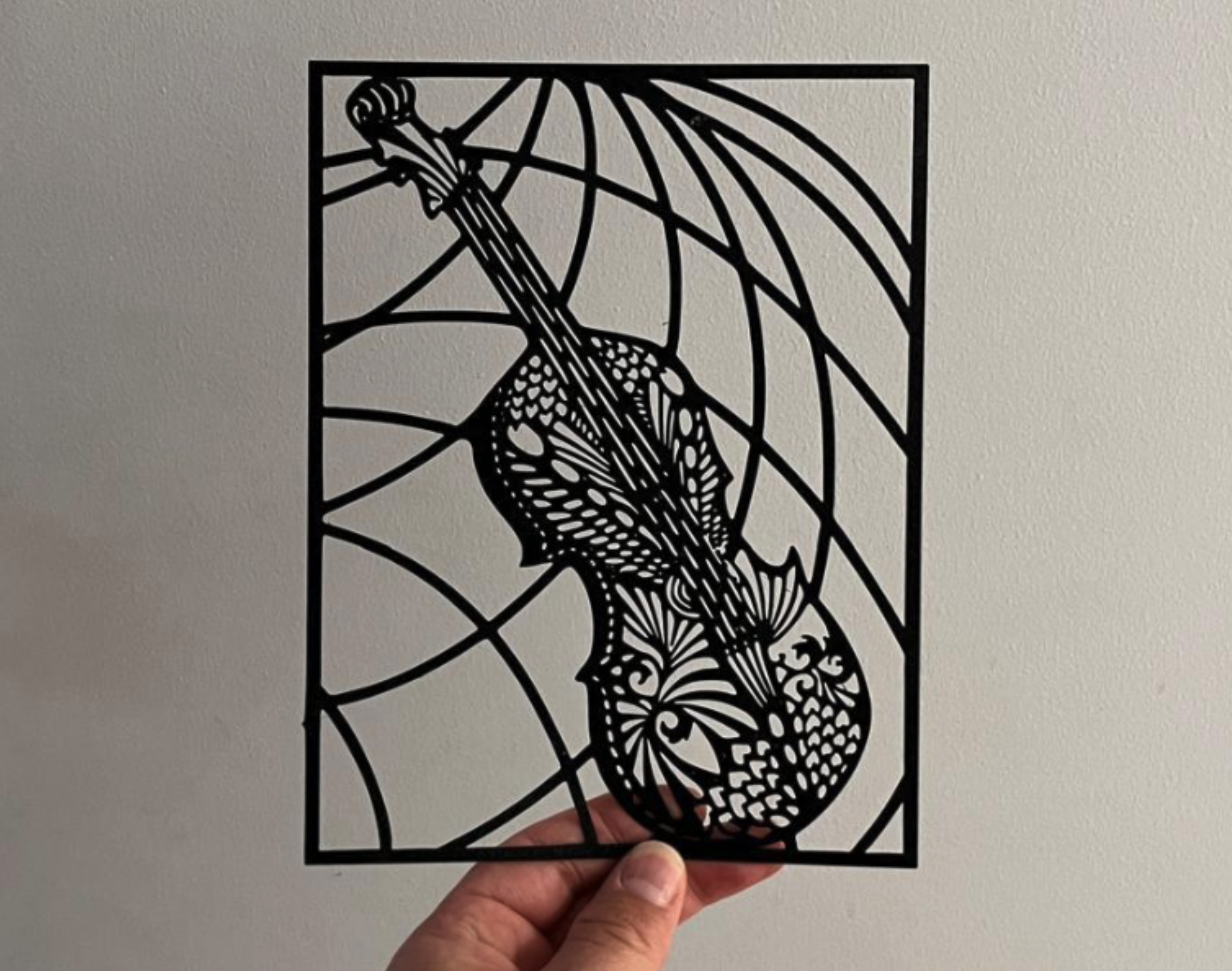 Miniatura 2 do modelo 3D Wall Decor Violin