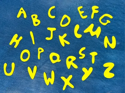 Puffy Alphabet Letters