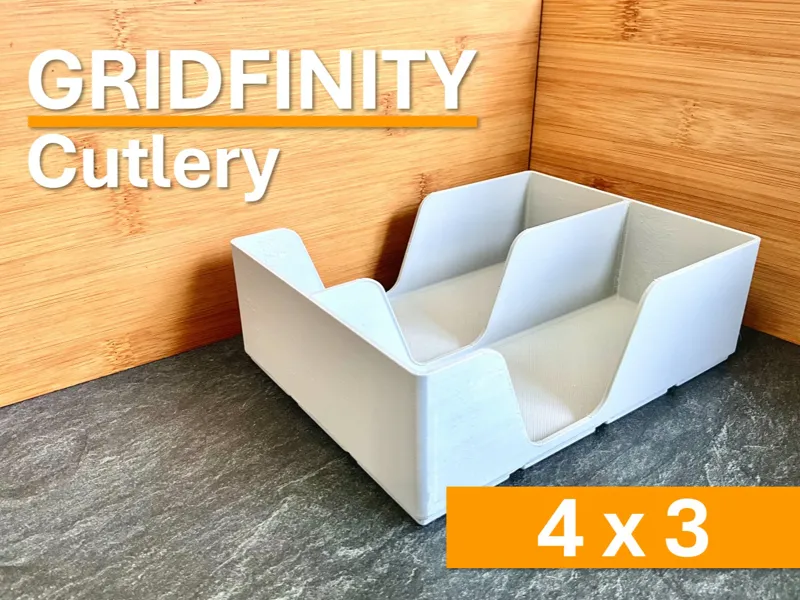 4x3 (1d) Gridfinity Besteckorganizer