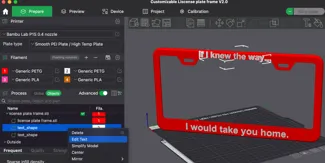 V 2.0 Customizable License Plate Frame