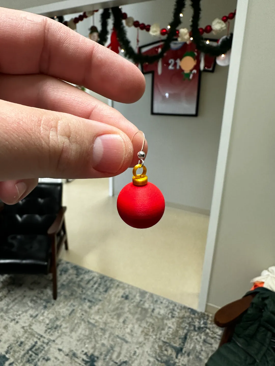 Globe Ornament Earrings view 2