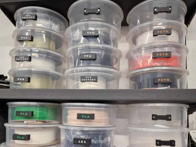 Amazon Filament Storage Container Magnetic Labels