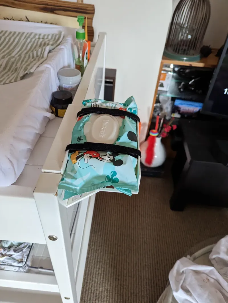 Change table baby wipe holder